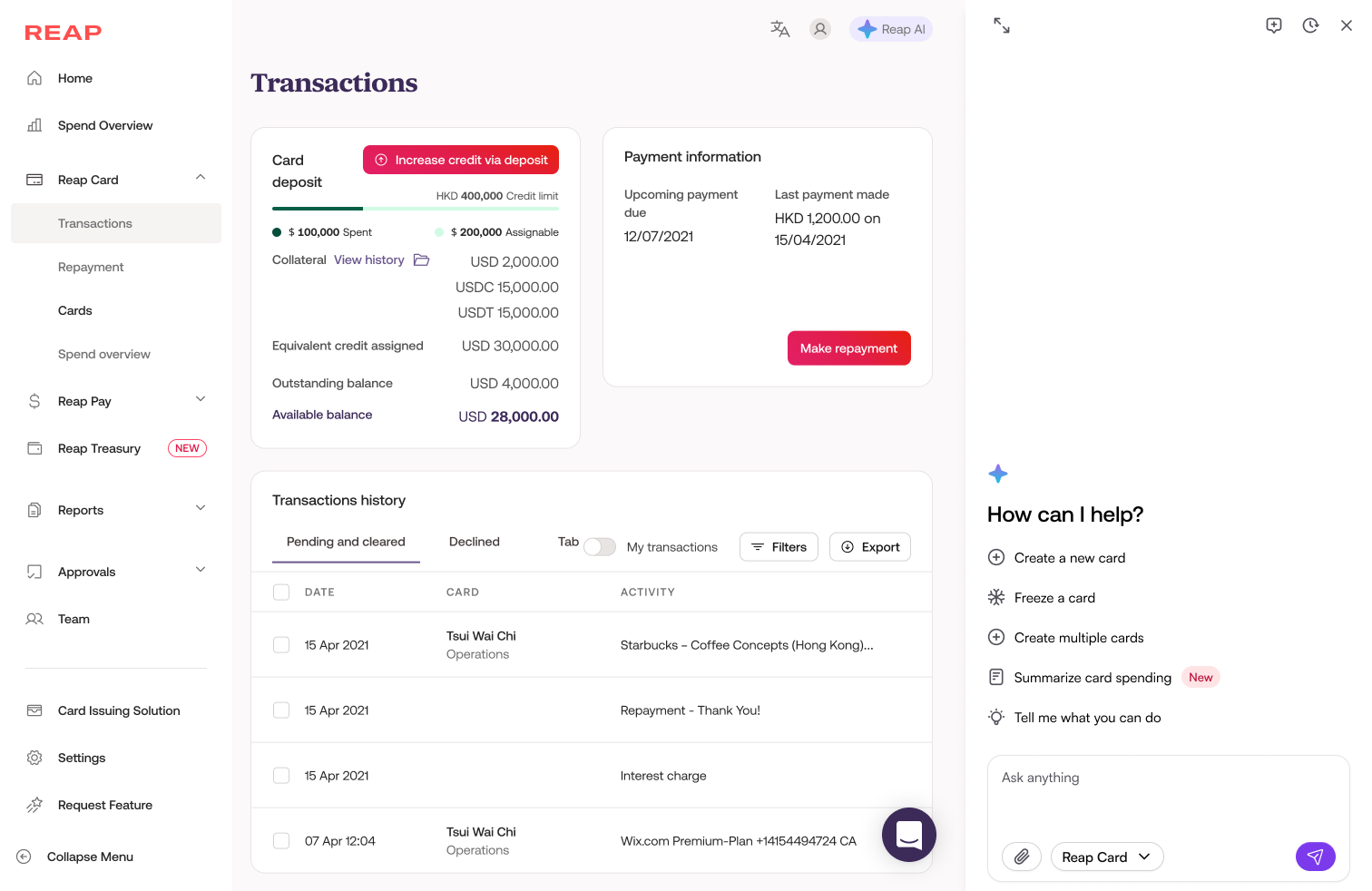 Model 2 — AI drawer open, main content compressed to the left
