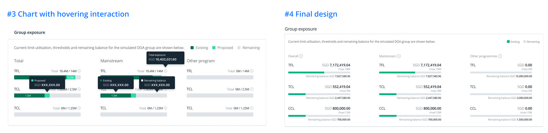 Limits and Facilities — Iterations #3 and #4 explored layouts